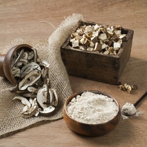 [웰던표고] 유기농 참나무원목표고 화고/동고로 건조한 슬라이스 120g, 큐브 120g, 건표고 분말 120g, 선물세트 [원산지:국산(강원도 정선군)]